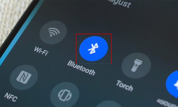 スマートフォンの Bluetooth ロゴ