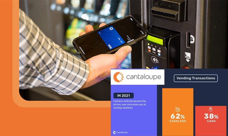 Augmentation de la part des clients utilisant des paiements sans contact pour acheter des articles dans les distributeurs automatiques.