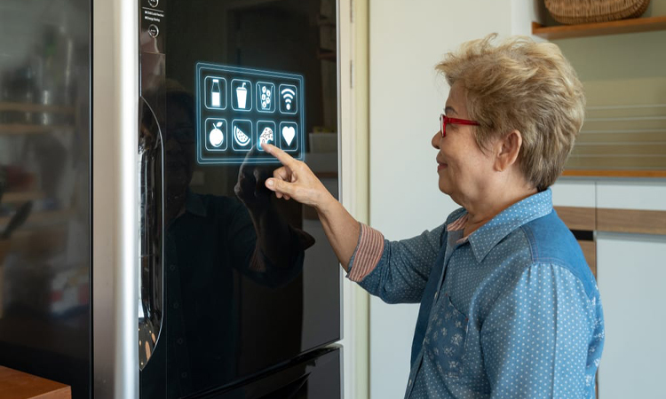Réfrigérateur intelligent avec options de fonctions multiples