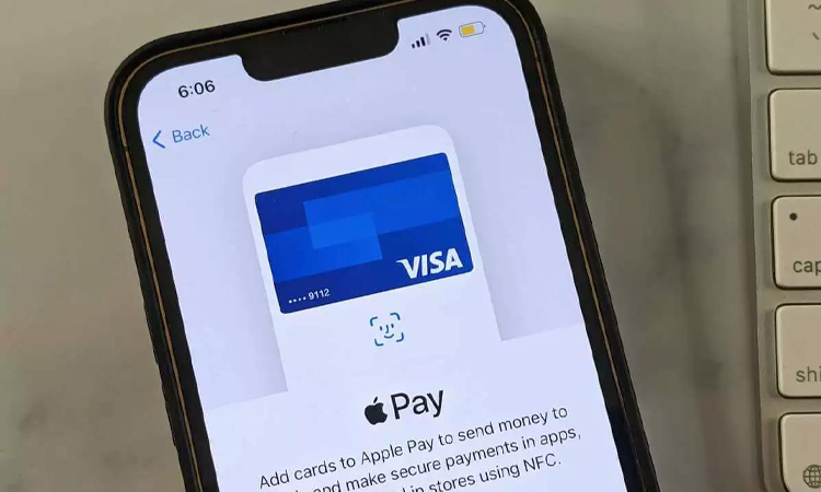 Ihre Standardkarte wird verwendet, wenn Sie Apple Pay verwenden 