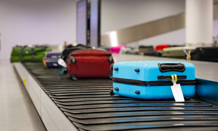 Этот багаж оснащен красивыми RFID-метками.