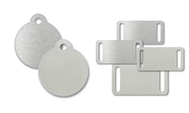 Stainless steel labels are more durable than other metal tags