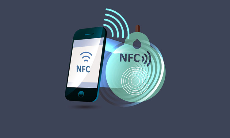 NFC tag stickers connect wirelessly to NFC devices without external power