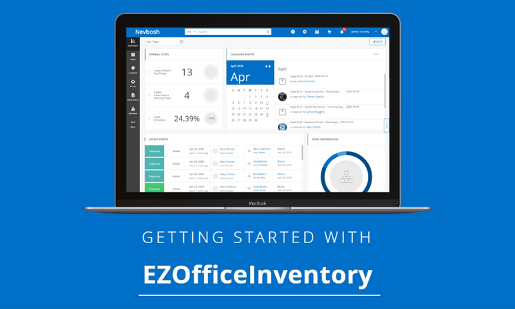 EZOfficeInventoryにはわかりやすい操作ページがあります