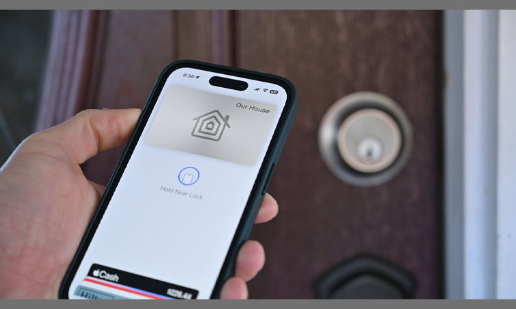 You can use NFC to unlock your door