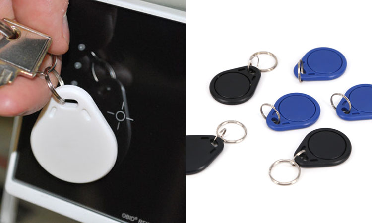 Simple low-profile NFC key fobs