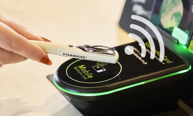 Pens using NFC tags can be read by readers