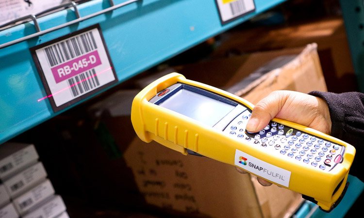 Scan the product inventory label with a reader to get detailed inventory information about the product