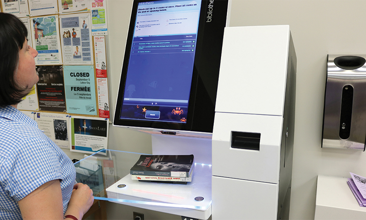 People use RFID checkout/return systems to return books quickly