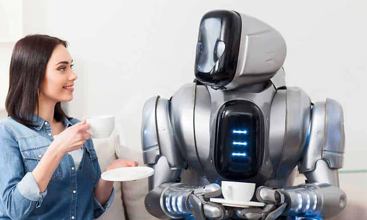 Humans can taste a variety of different drinks, while robots cannot experience the taste