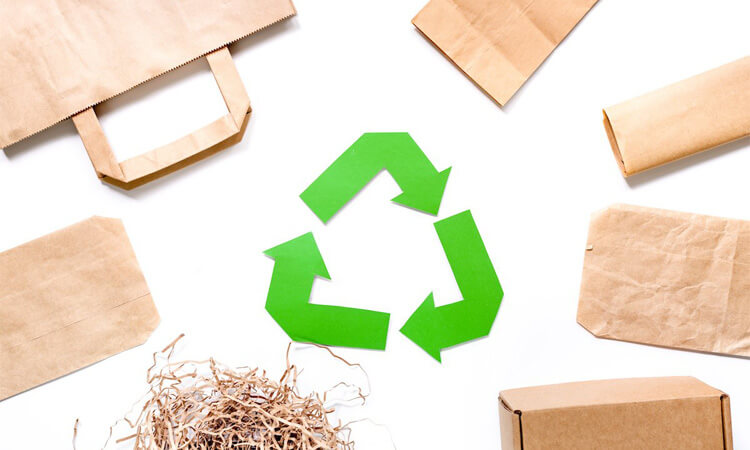 These smart packages are made of recyclable, biodegradable materials