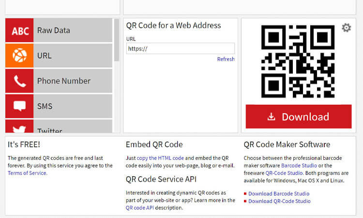 The application will generate specific codes based on the information you enter