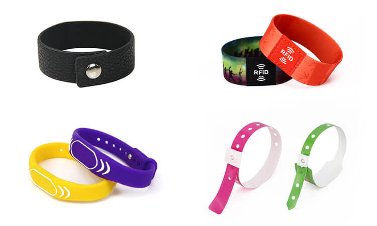 quatre types de bracelets rfid exquis