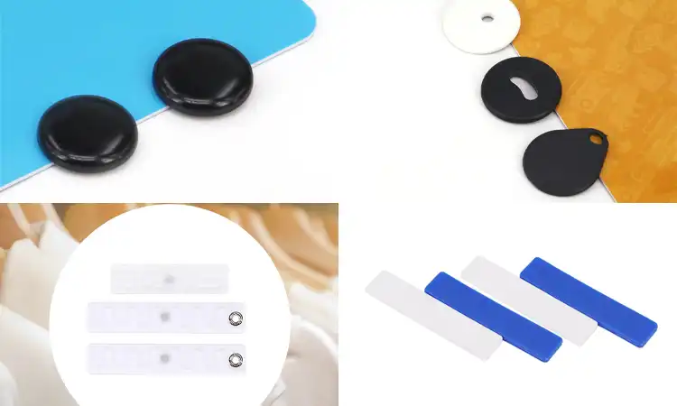 Four types of waterproof RFID tags with simple shapes
