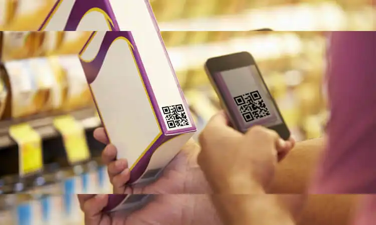 qr codes in marketing can be used on the packaging of products for consumers to scan to get product descriptions.