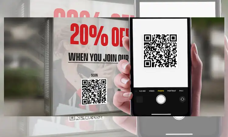 customers can scan the qr code to get product coupons or discounts