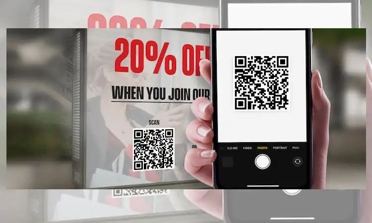 les clients peuvent scanner le code qr pour obtenir des coupons ou des remises sur les produits