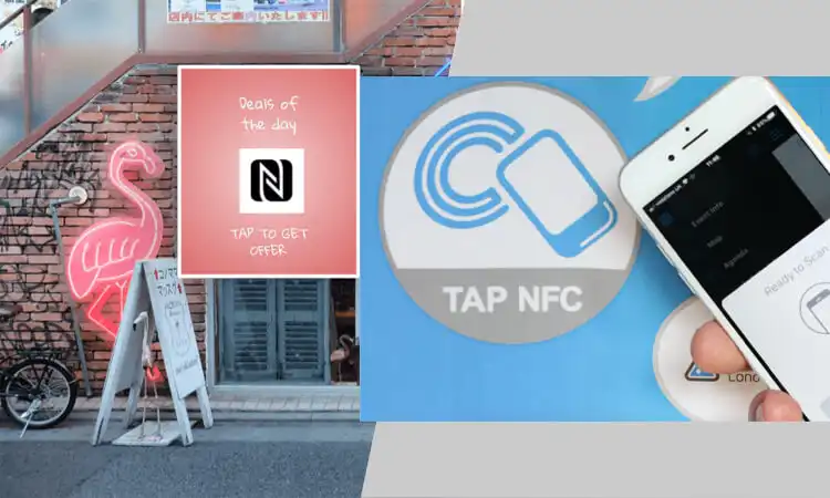 Placing display signs with nfc chips in front of restaurants is also a way of NFC marketing