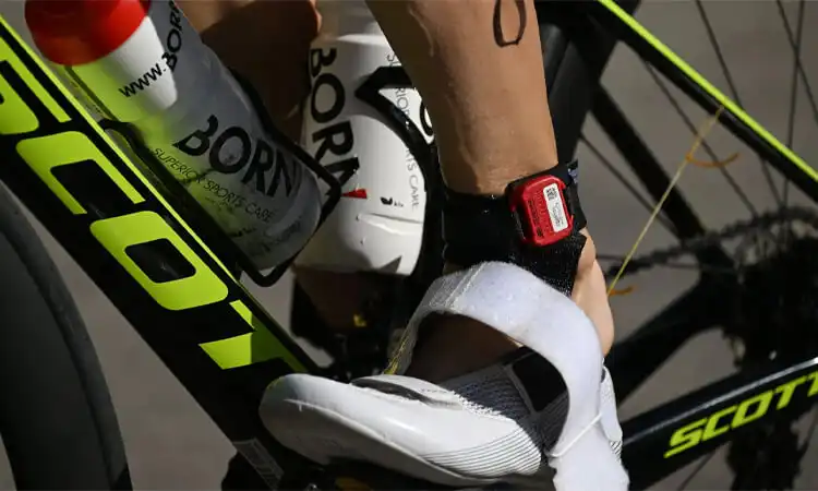 RFID timing chip can be used in the ankles of cycling participants