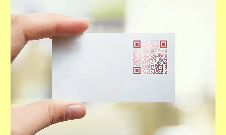 The vCard QR code stores contact information that customers can save on their smartphones