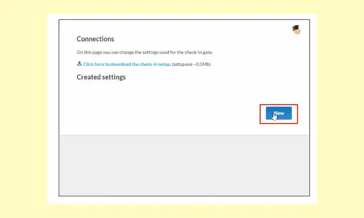 Click "New" to create a new connection